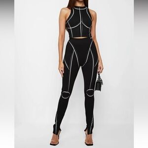 Manière De Voir Sketch High Waist Leggings.